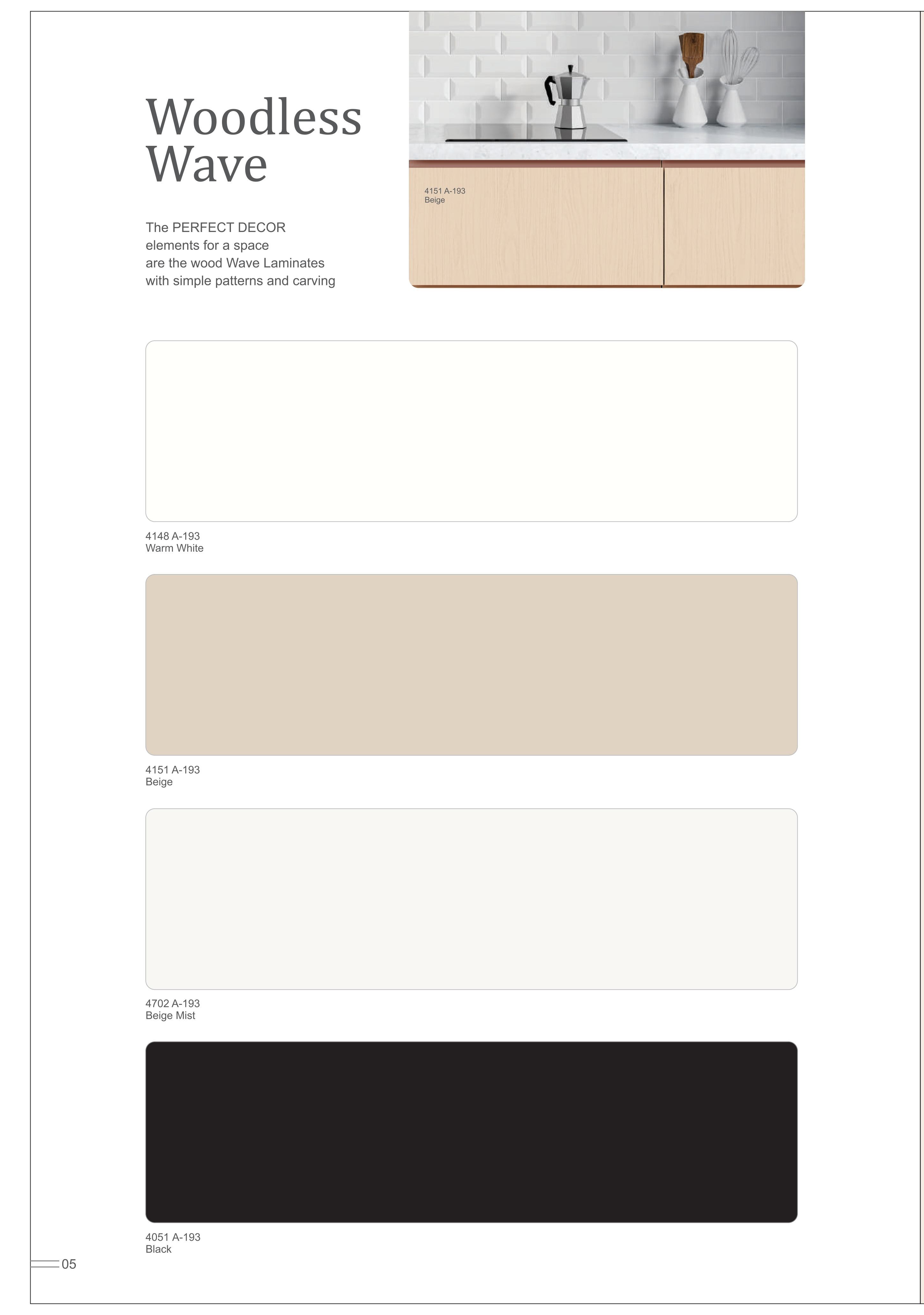 Woodless Laminate Sample